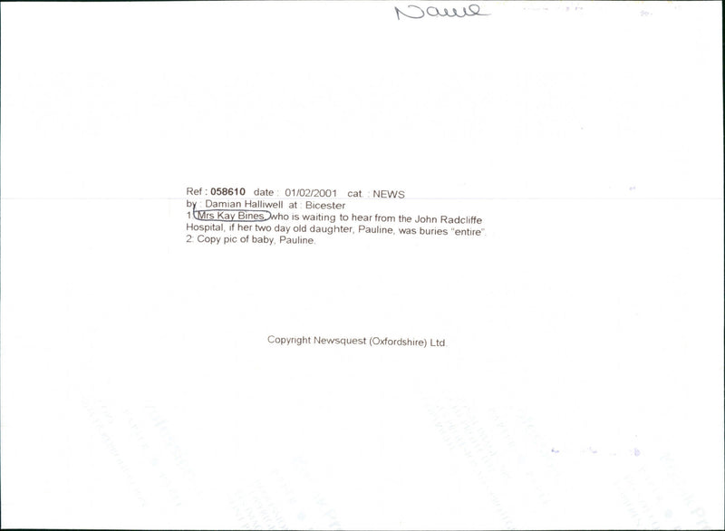 Mrs. Kay Bines - Vintage Photograph