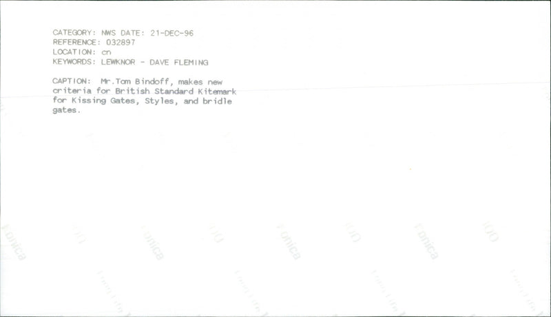 Mr. Tom Bindoff - Vintage Photograph