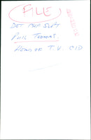 Phil Thomas - Vintage Photograph