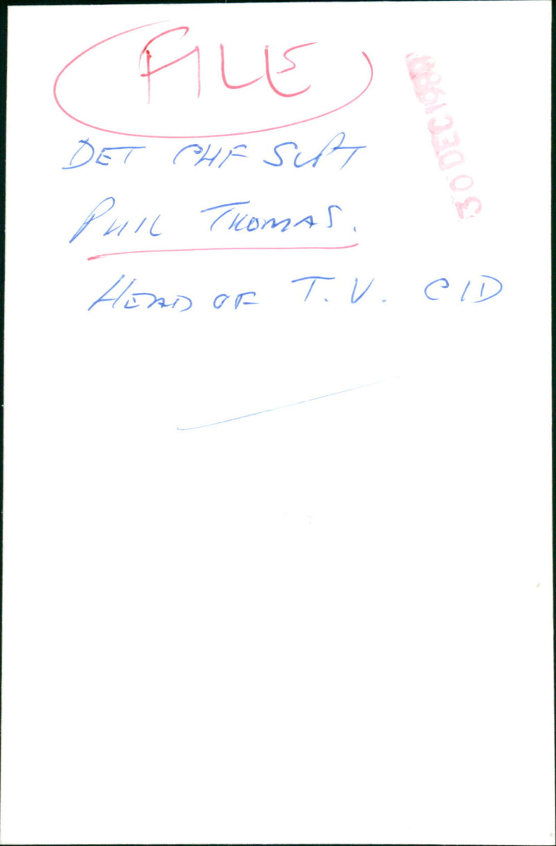 Phil Thomas - Vintage Photograph