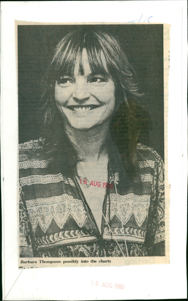 Barbara Thompson - Vintage Photograph