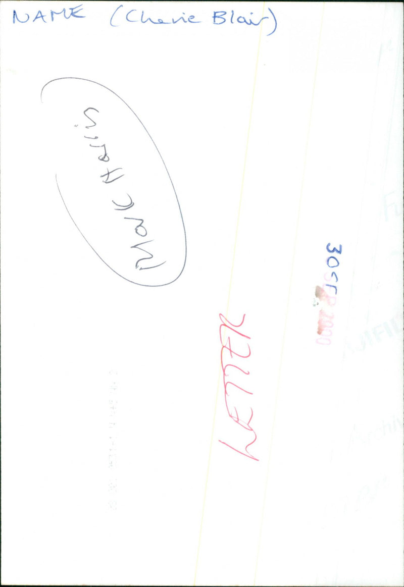 Cherie Blair - Vintage Photograph