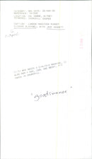 Richard Blackwell, with Jack Hagget who needs a dialysis machine - Vintage Photograph