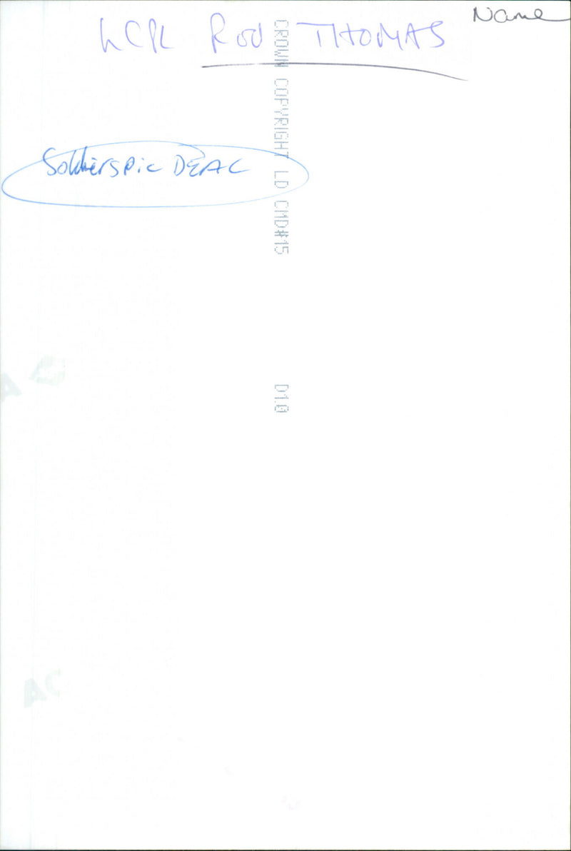 Rod Thomas - Vintage Photograph