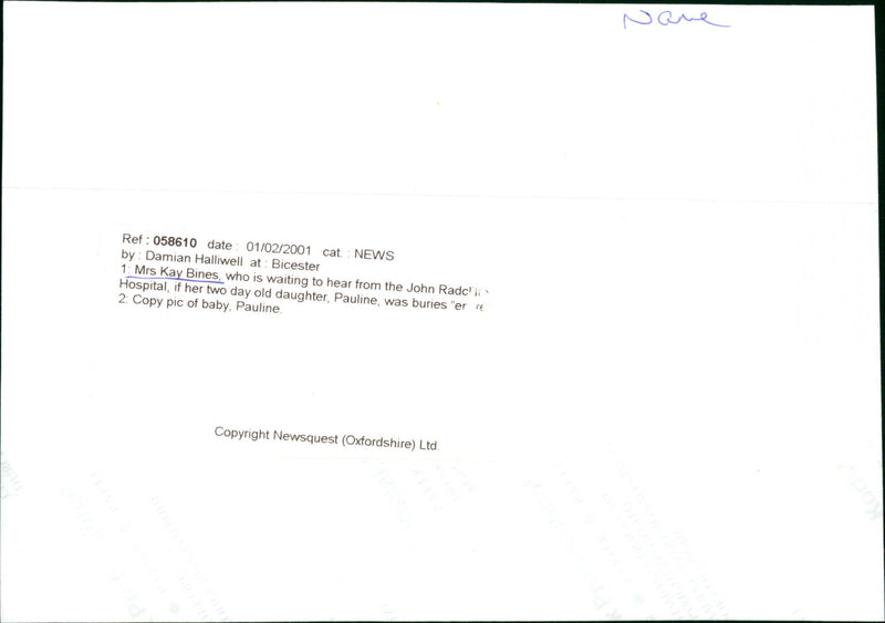 Mrs. Kay Bines - Vintage Photograph