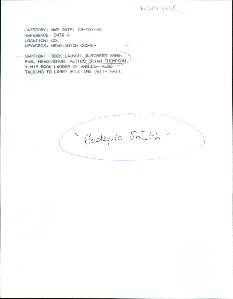 Brian Thompson - Vintage Photograph