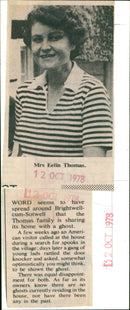 Mrs Eelin Thomas - Vintage Photograph