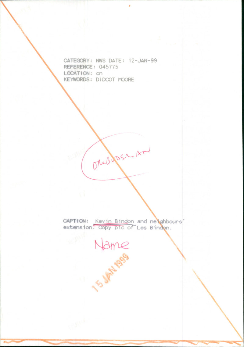 Kevin Bindon - Vintage Photograph