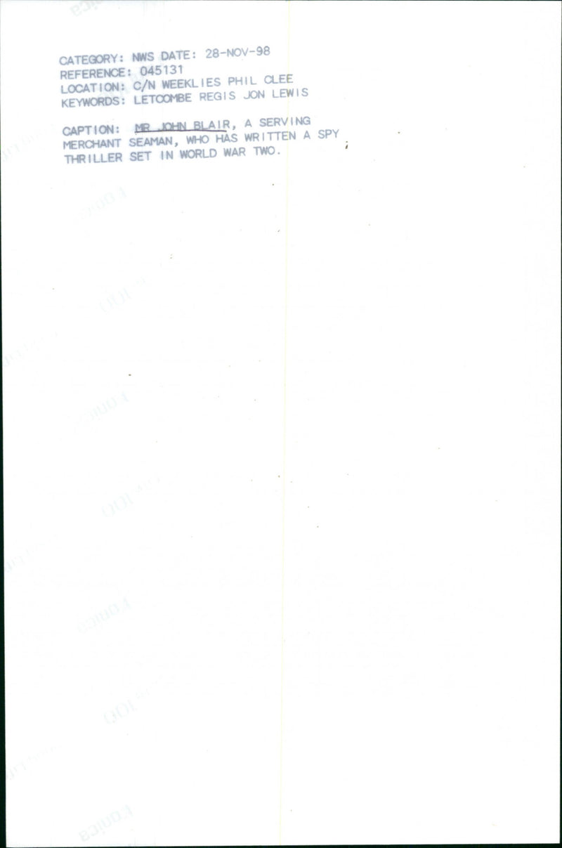 John Blair - Vintage Photograph