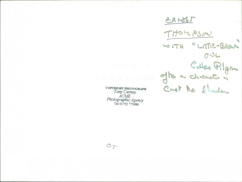 Ernest Thompson - Vintage Photograph