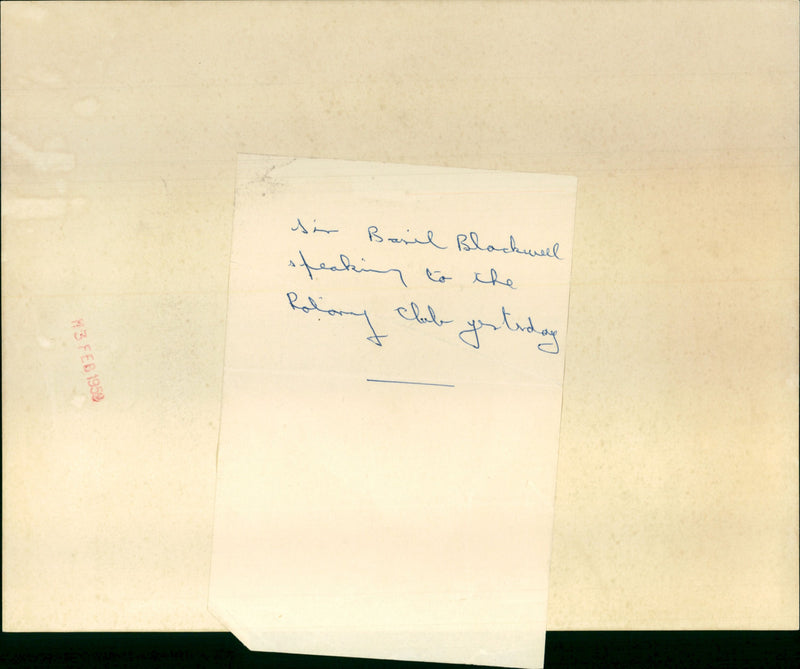 Sir Basil Blackwell - Vintage Photograph