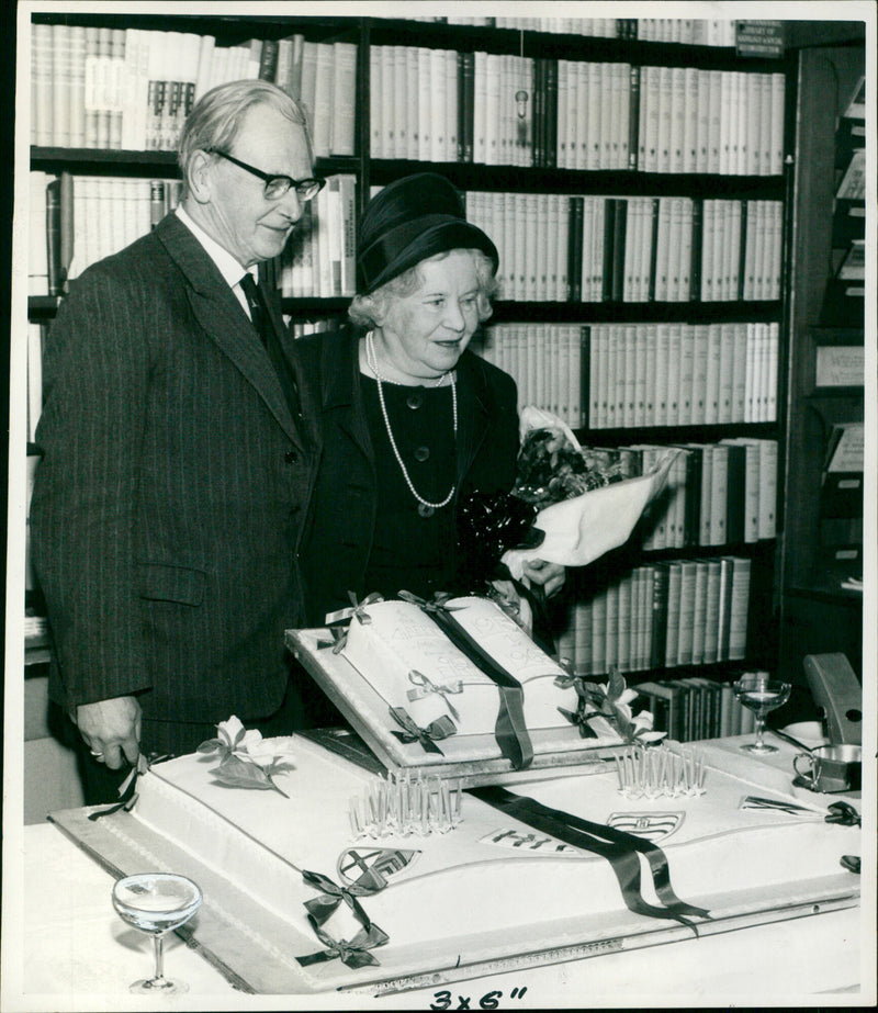 Sir Basil Blackwell and his wife Lady Blackwell - Vintage Photograph