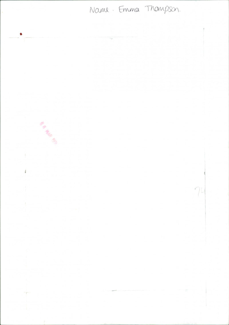 Emma Thompson - Vintage Photograph