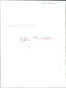 Chris Thompson - Vintage Photograph