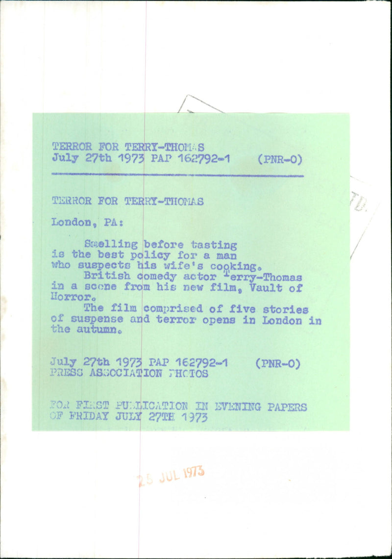 Terry-Thomas - Vintage Photograph