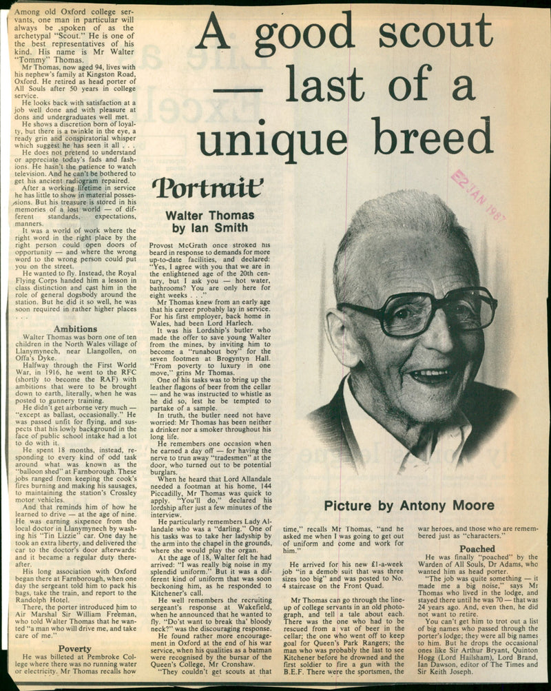 Walter Thomas - Vintage Photograph