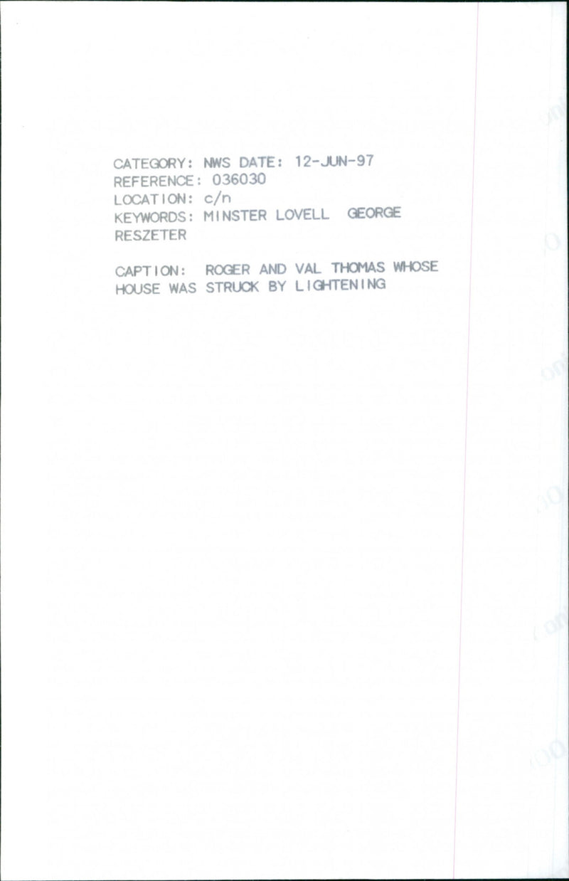 Roger and Val Thomas - Vintage Photograph