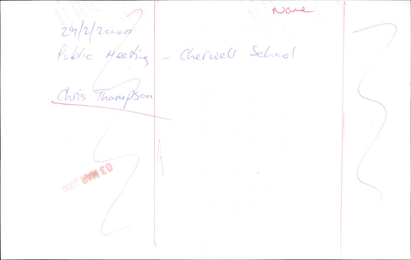 Chris Thompson - Vintage Photograph