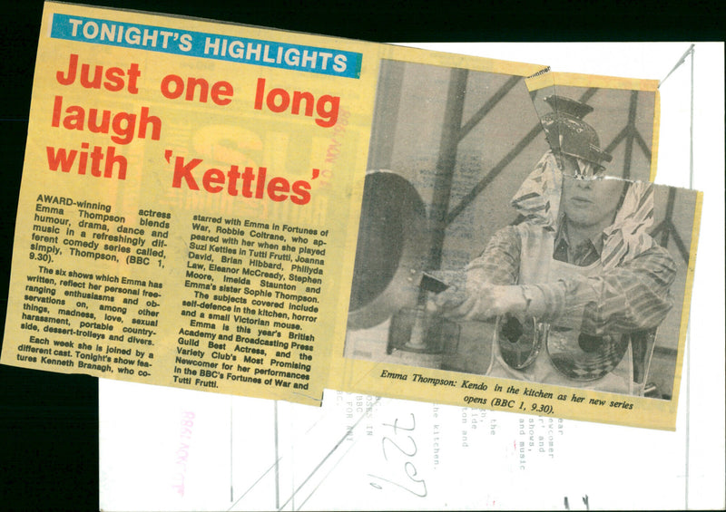 just one long laugh with kettles - Vintage Photograph