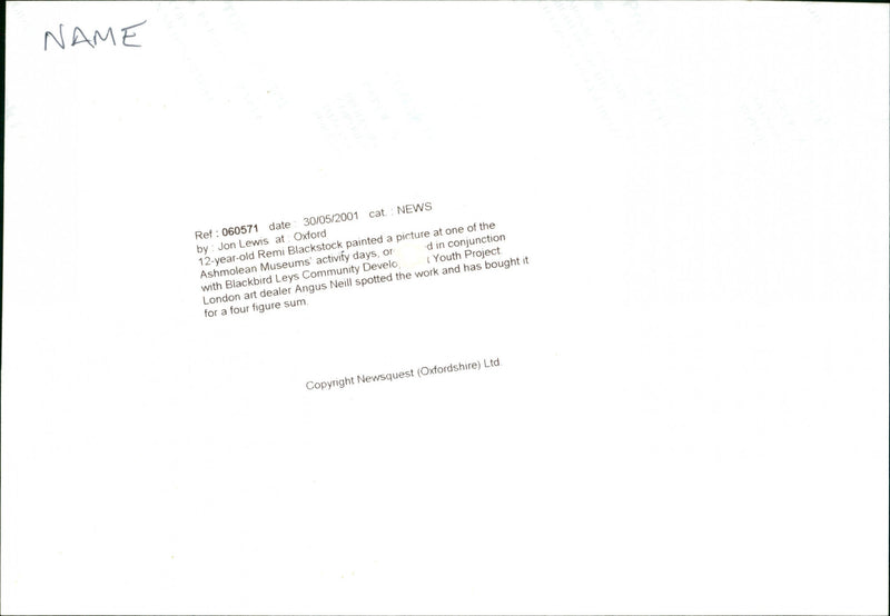 Remi blackstock - Vintage Photograph