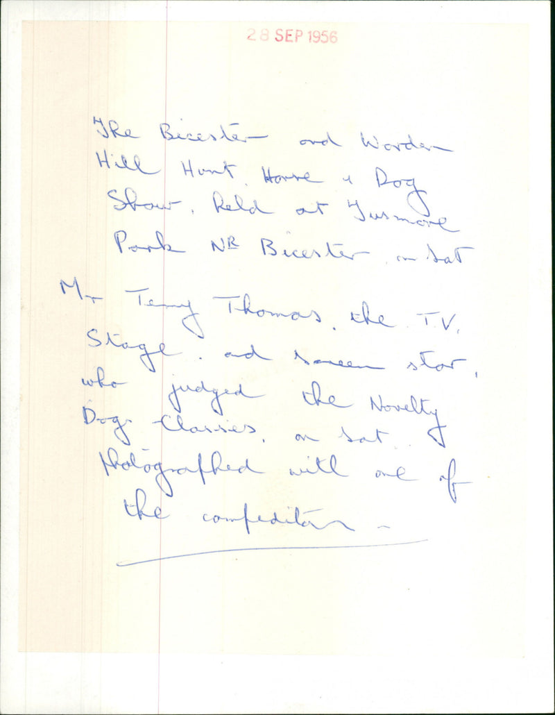 Terry-Thomas - Vintage Photograph