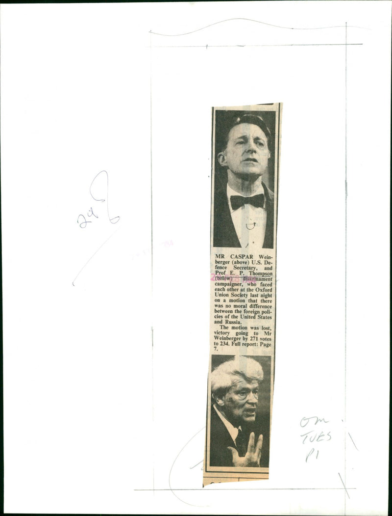 Caspar Weinberger - Vintage Photograph