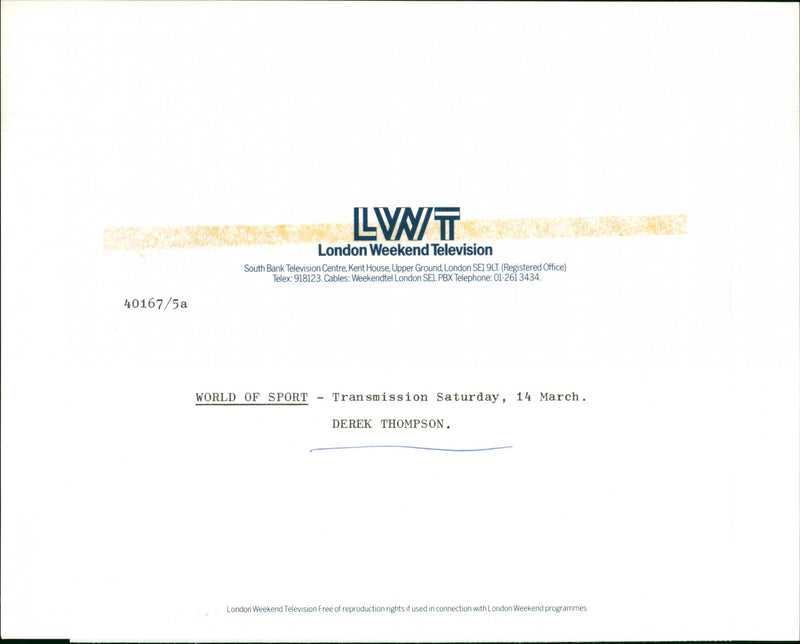 Derek Thompson - Vintage Photograph