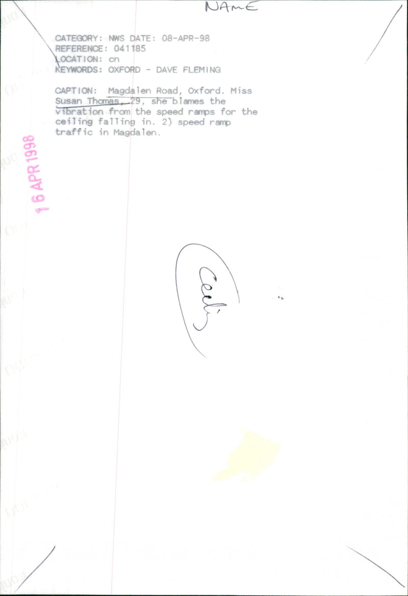 Susan Thomas - Vintage Photograph