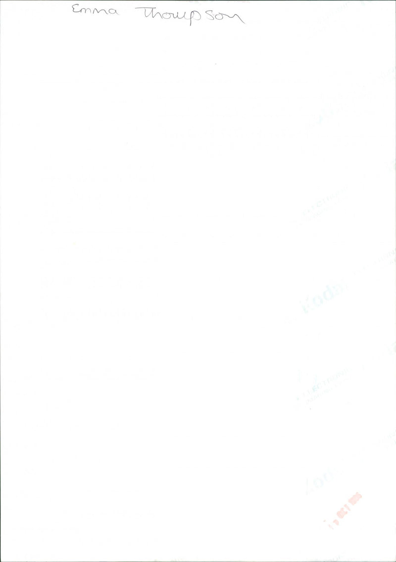 Emma Thompson - Vintage Photograph