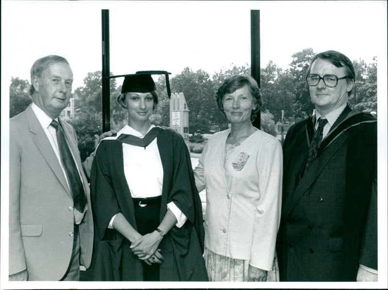 Mr Arthur Nosh, Mrs Valerie Bladdery, Karen Blakeney, Mr Bruce Blakeney - Vintage Photograph