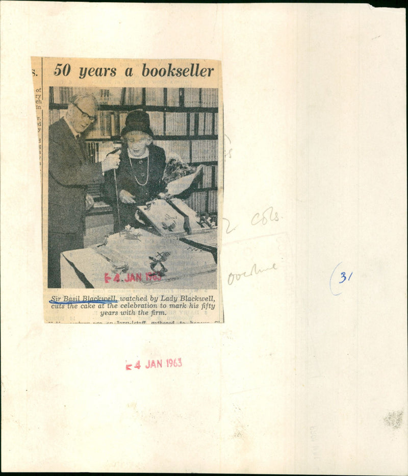 Sir Basil Blackwell - Vintage Photograph