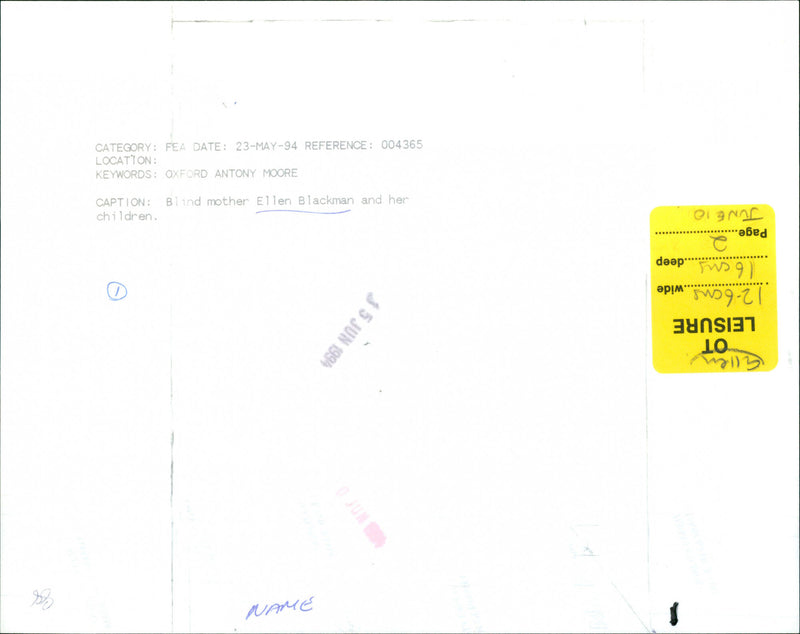 Ellen Blackman - Vintage Photograph