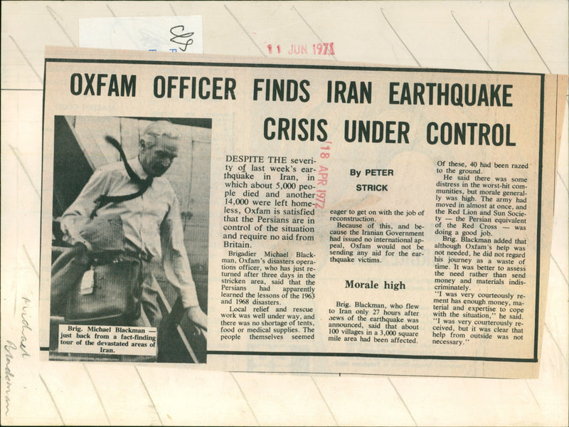 Brigadier Michael Blackman - Vintage Photograph