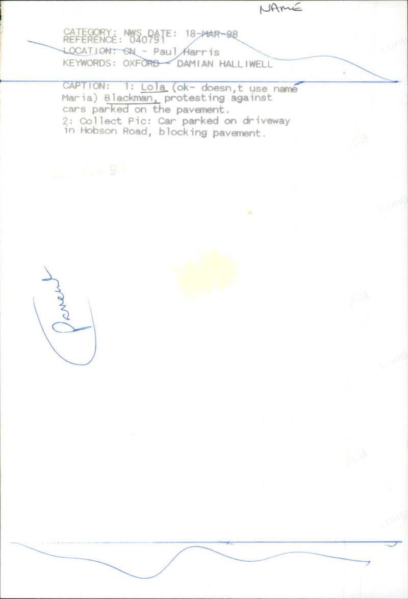 Lola Blackman - Vintage Photograph