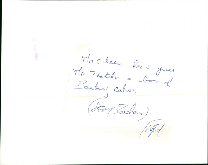 Margaret Thatcher - Vintage Photograph