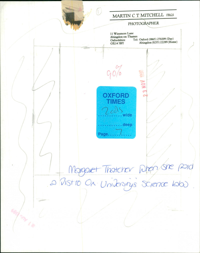 Margaret Thatcher - Vintage Photograph