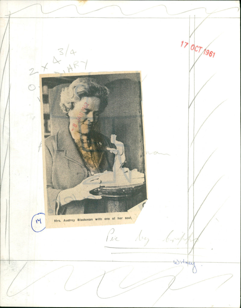 Audrey Blackman - Vintage Photograph