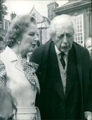 Margaret Thatcher & Harold Macmillan - Vintage Photograph