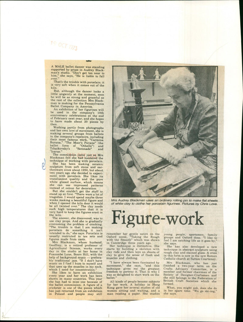 Audrey Blackman - Vintage Photograph