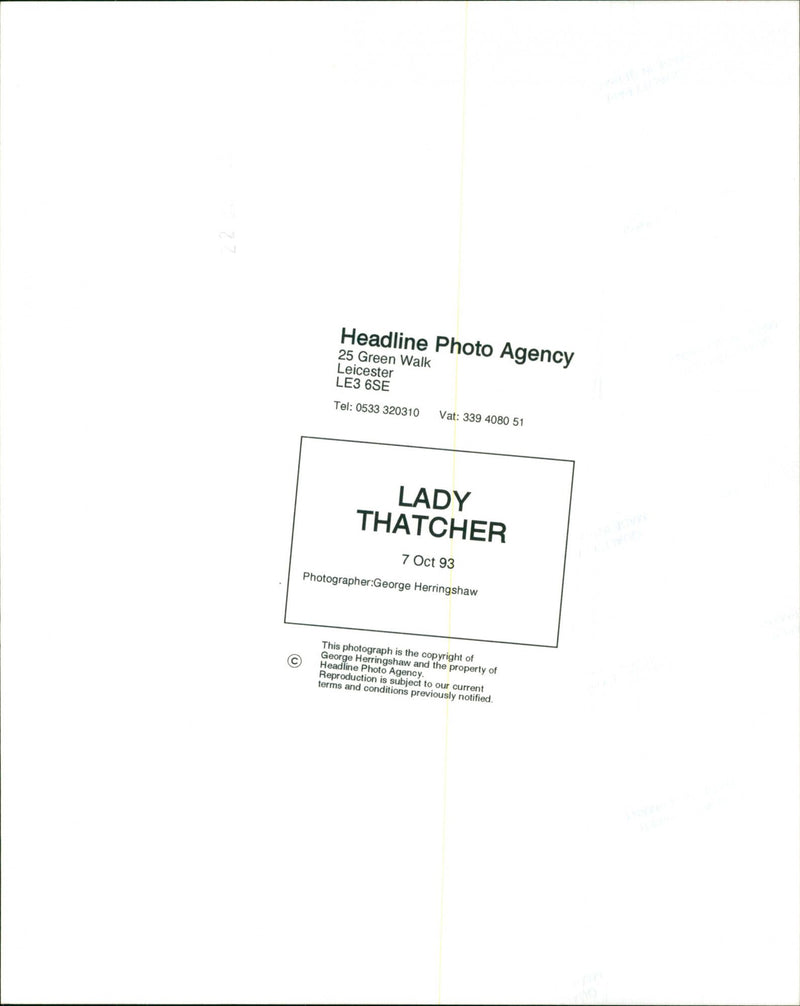 Margaret Thatcher - Vintage Photograph