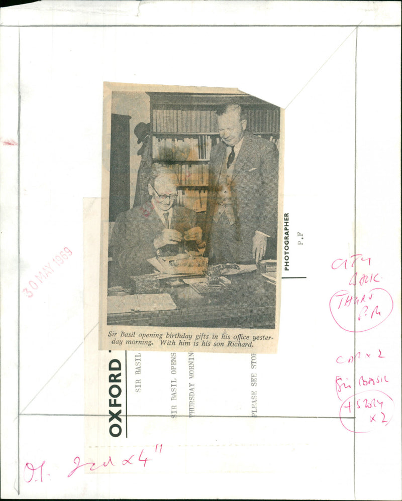 Sir Basil - Vintage Photograph