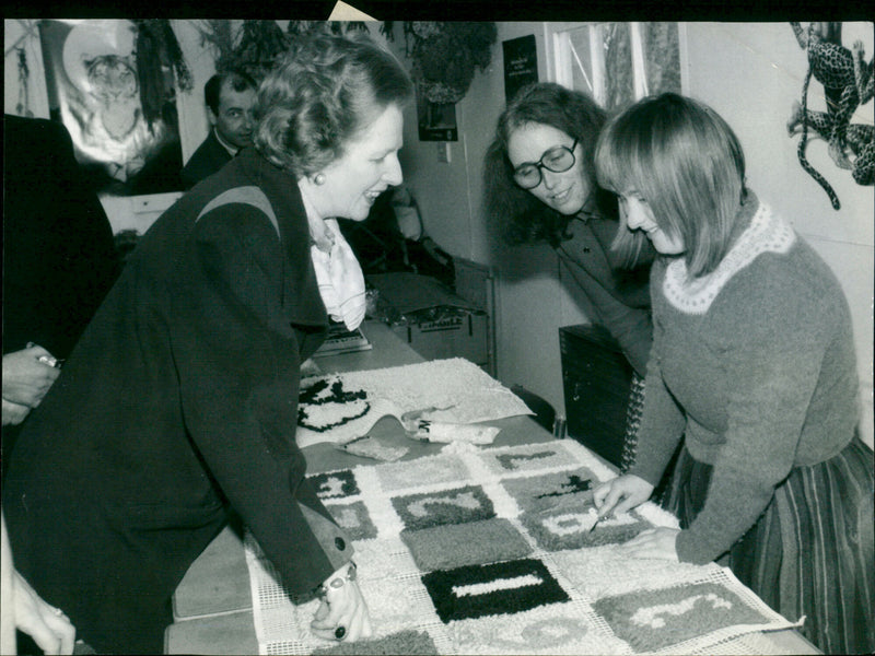 Margaret Thatcher & Maggie Harrison - Vintage Photograph