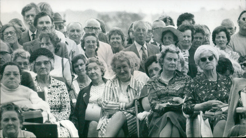 Guests at an event. - Vintage Photograph