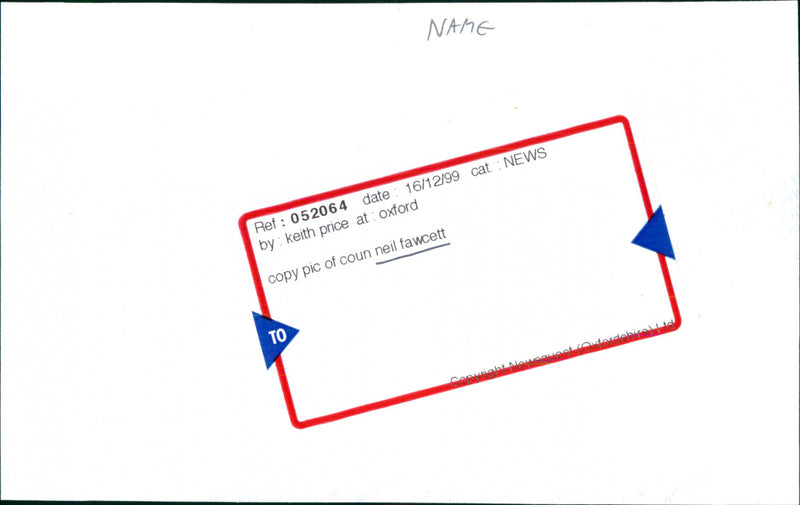 Neil Fawcett - Vintage Photograph