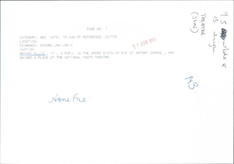 Bryony Ellis - Vintage Photograph