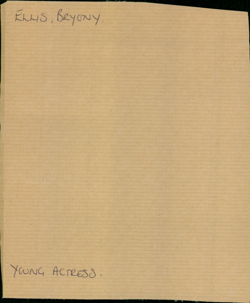 Bryony Ellis - Vintage Photograph