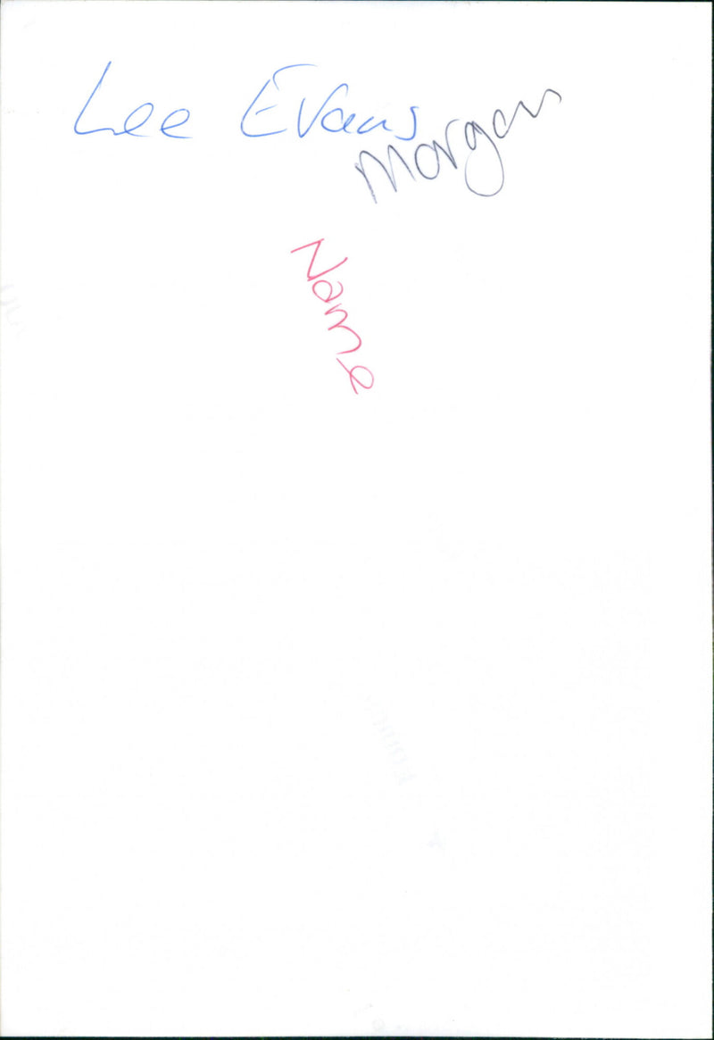 Lee Evans - Vintage Photograph