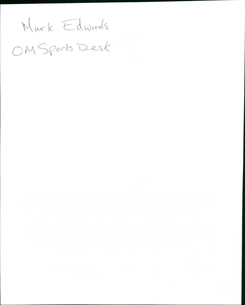 Mark Edwards - Vintage Photograph