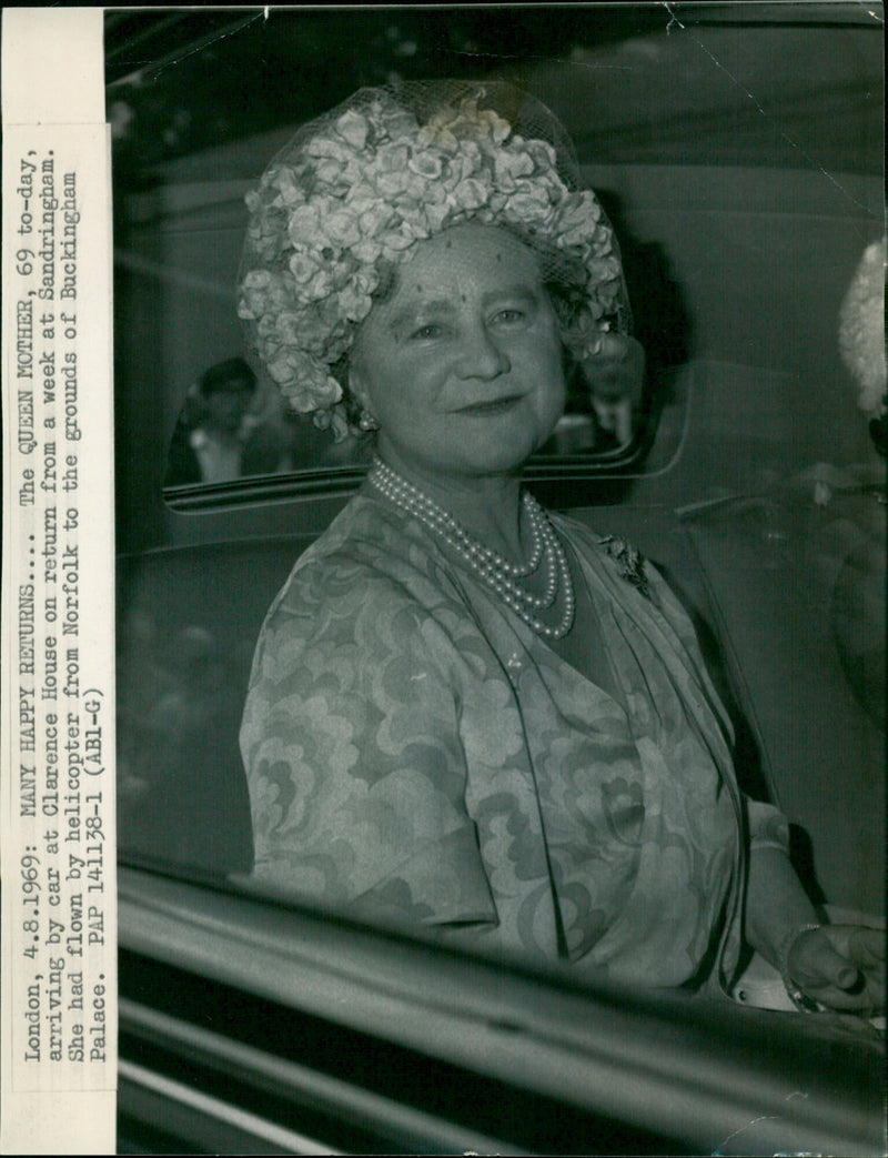 Queen Elizabeth The Queen Mother - Vintage Photograph