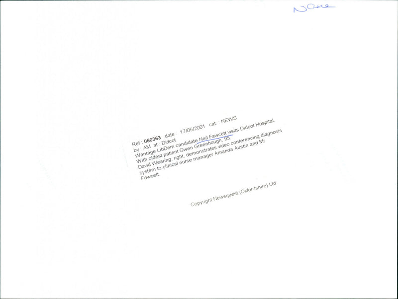 Neil Fawcett, Gwen Greenhough, David Wearing, Amanda Austin - Vintage Photograph